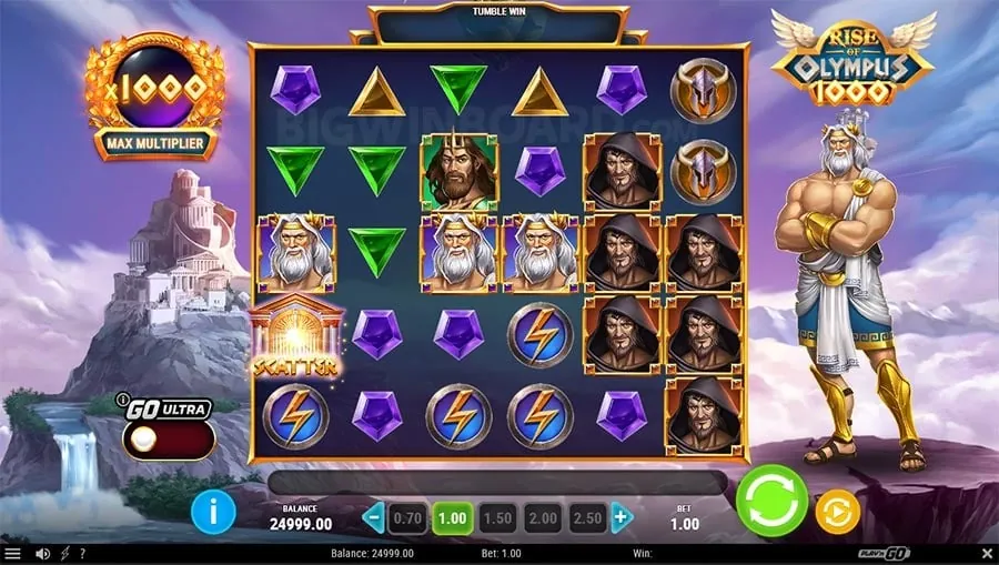 Exciting slot machine with jackpot screen and flying coins for taya777 bet login casino